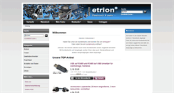 Desktop Screenshot of etrion.de